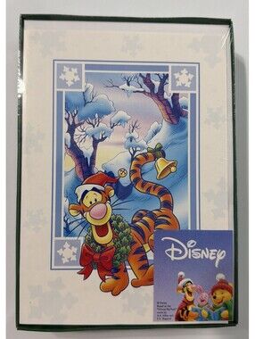 Tigger Winnie The Pooh Greeting Holidays Cards Box Of 10 BRAND NEW SEALED BOX
